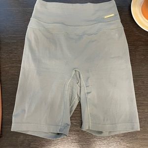 Whitney Simmons Gymshark cycle shorts - small eucalyptus